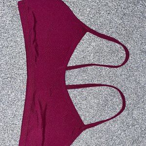 Jolyn Maroon Bikini Top XS